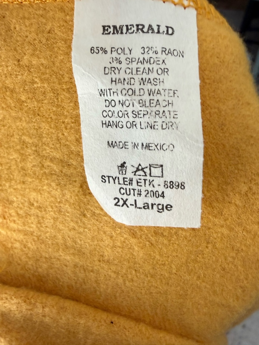 NWOT-Mustard Yellow Soft Lounge Set - Relaxed Top & Drawstring Pants SZ 2X - Picture 15 of 15